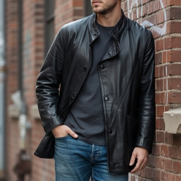 Vintage Bagutta Cygielman Italian Leather JacketMen’s MediumEXCELLENT